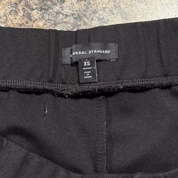 Universal Standard Dress Pants Pull On Ankle Zip Minimalist Black Size XS 10-12 - Picture 2 of 7